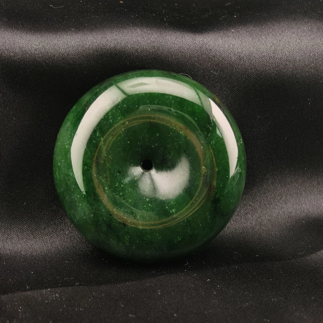 晚清民国和田碧玉平安扣/HY322819/金玉良缘/槐荫山房