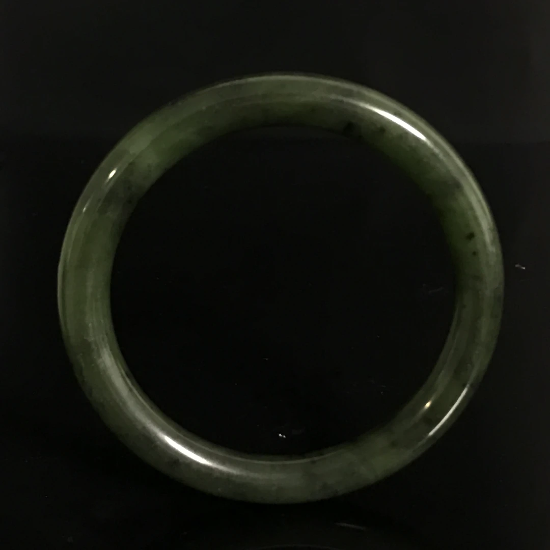 清晚期和田玉碧玉手镯/HY347783/金玉良缘/槐荫山房