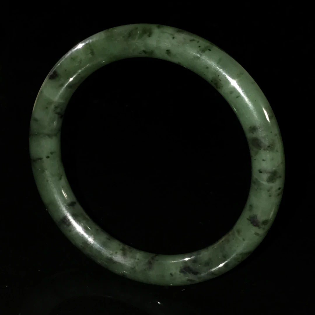 清晚期和田玉碧玉手镯/HY347788/金玉良缘/槐荫山房