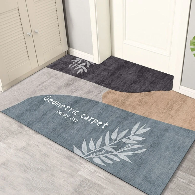 简约不简单百搭色加厚底附橡胶防滑颗粒可任意裁剪入户门地毯地垫