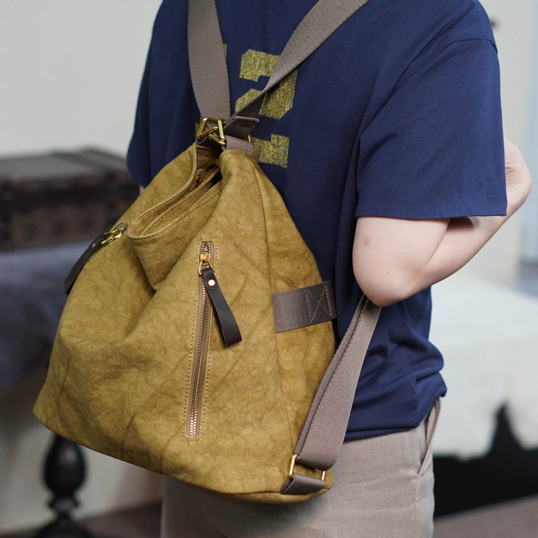 [冰语]2024百搭时尚新款单肩大容量户外旅行轻便简约双肩包240427