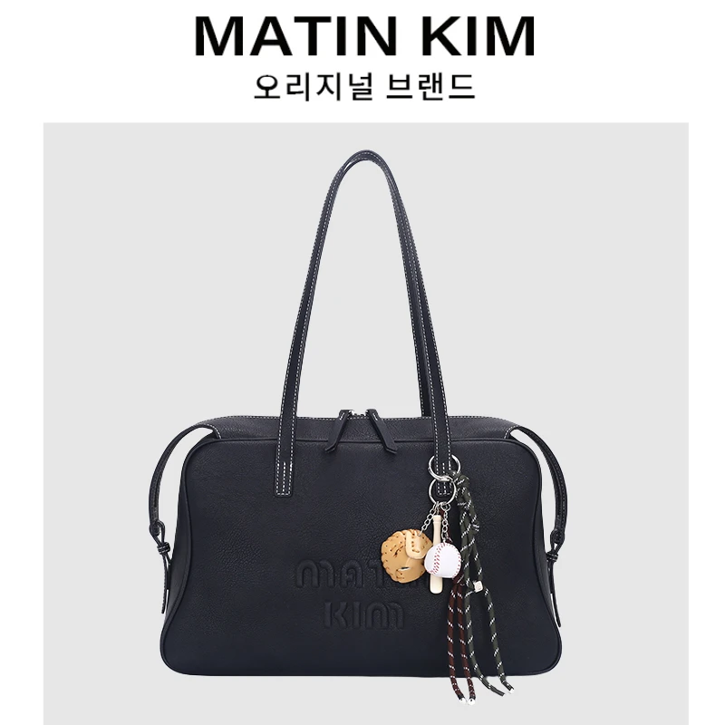 MATIN KIM小众时尚休闲百搭女士通勤大容量公文包单肩肩包