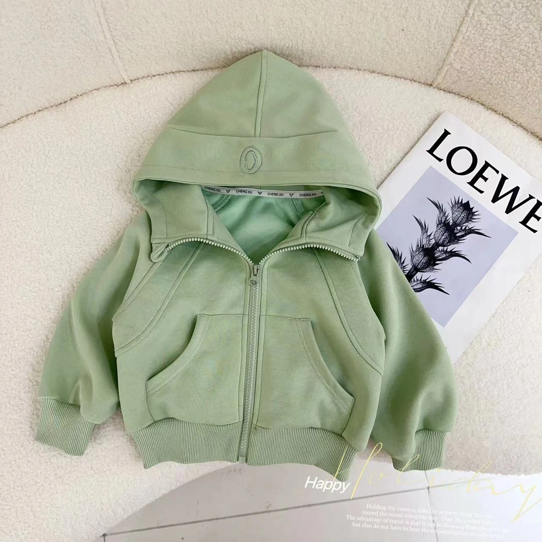 汤圆家童装2024秋季新款简约拼接设计款连帽外套 Y-9621