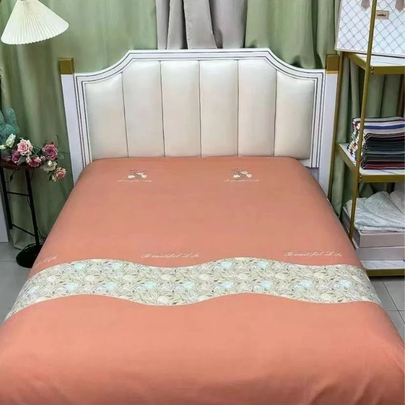 【新疆包邮】2455-磨毛双层纱小奶棉床单2.3*2.5米（1条）