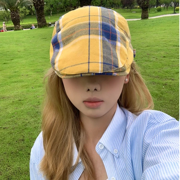 【001—100】网红蹦迪纯色夏季韩版软顶显脸小遮脸前进帽子男女同款