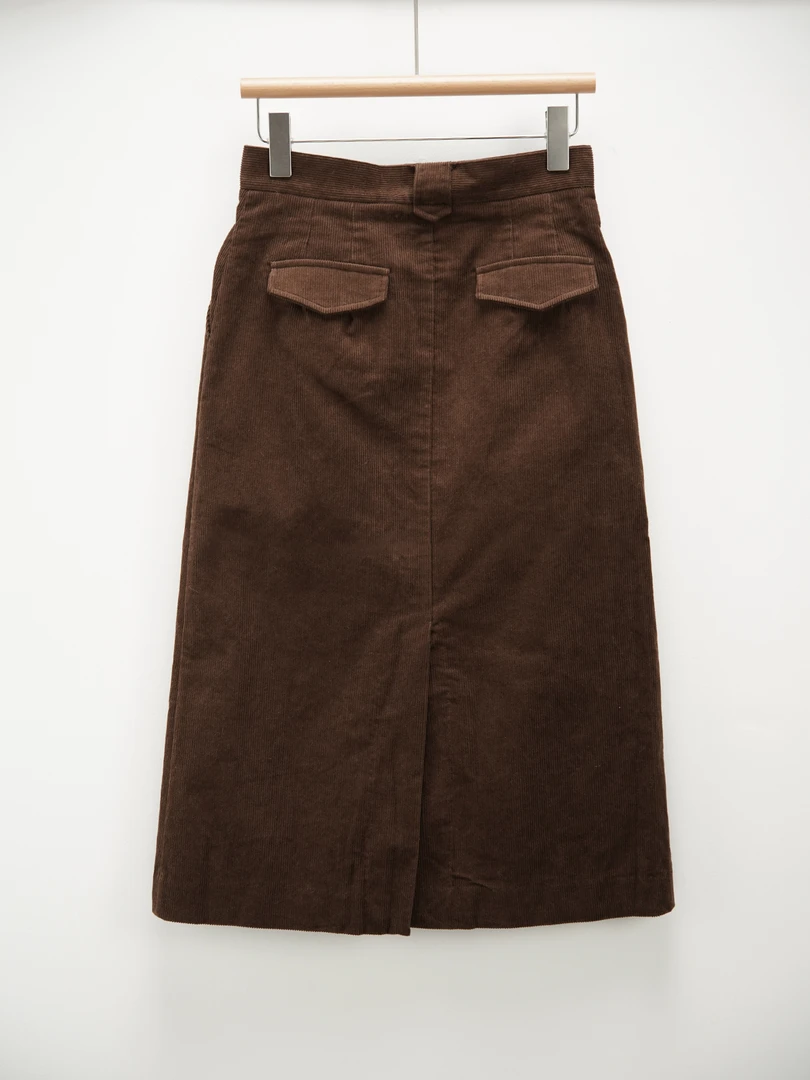 100棉灯芯绒半身裙