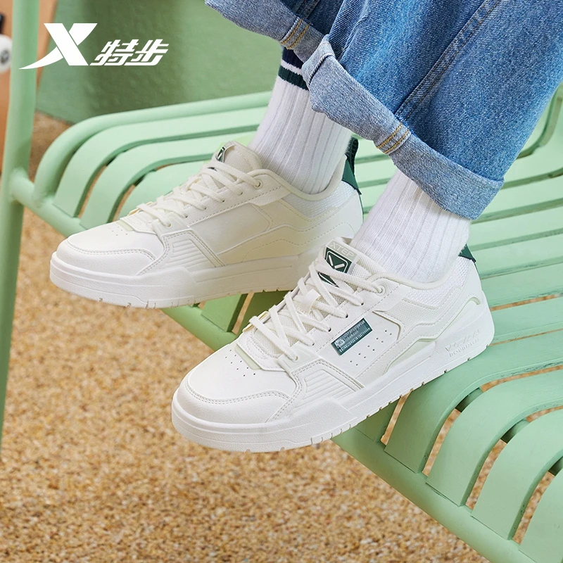 特步无界女鞋夏季板鞋学生百搭潮流舒适休闲鞋运动鞋976118310018