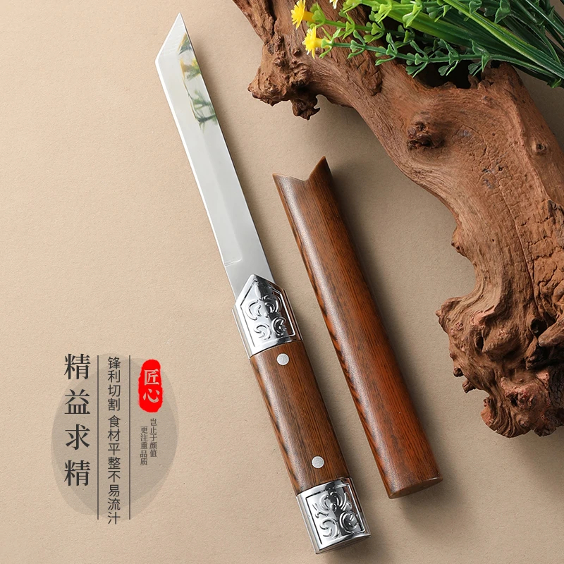 【浮力购】户外小刀加厚锋利家用多功能厨房刀吃肉刀便携水果刀