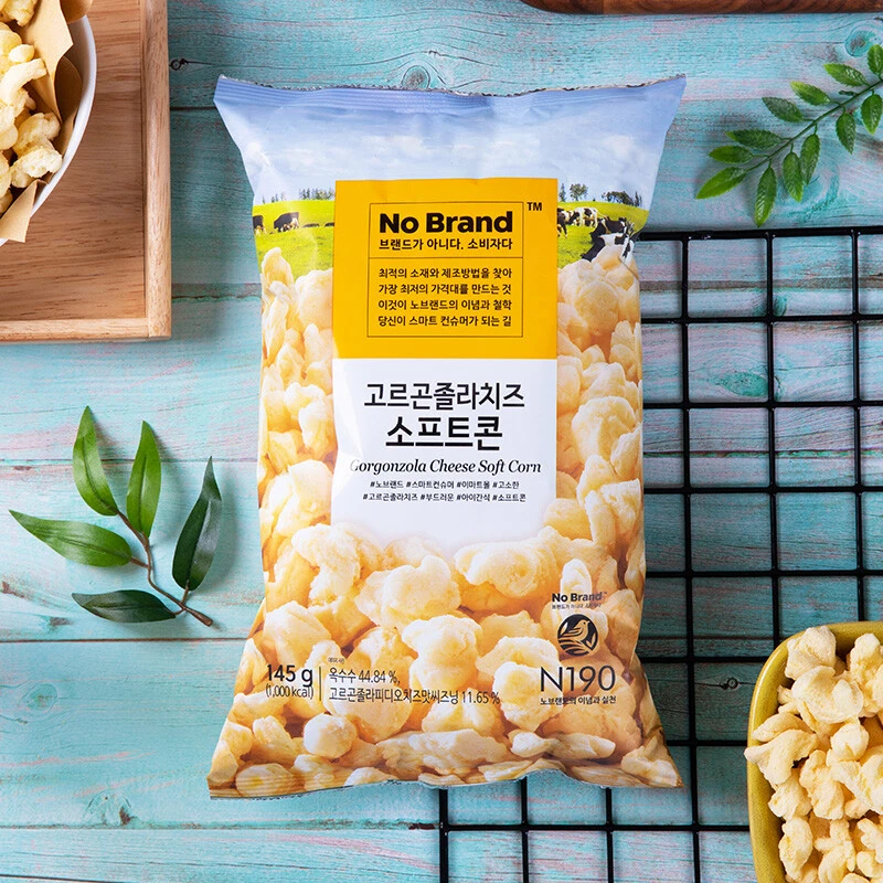 【阿杰自营】新日期】直播】韩国进口】No Brand诺倍得芝士玉米卷145g