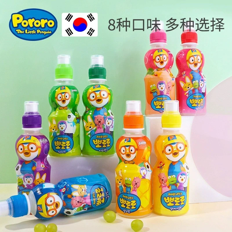 【阿杰自营】韩国进口】啵乐乐果味儿童饮料235ml*8瓶