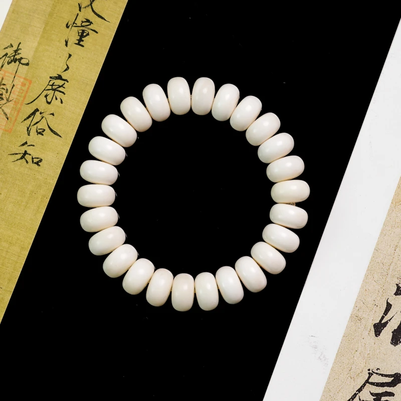 非金属皮质手链 养殖鹿角微瑕1.4算盘珠手链