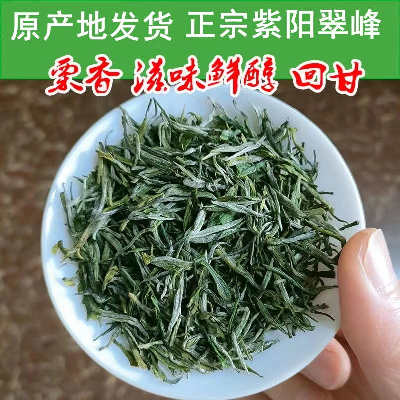 2024新茶紫阳翠峰安康紫阳茶原产春茶明前采摘紫阳毛尖特级250克