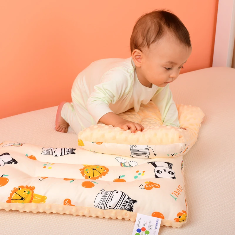 美真宝宝枕头豆豆枕小枕头0-6-12岁婴儿枕头定型枕学生枕儿童枕头