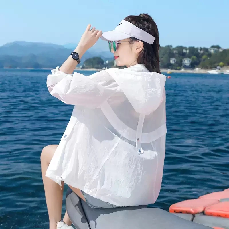 女款防晒衣女装夏季防晒衣女款防紫外线薄款户外透气百搭款防晒服