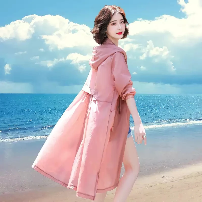 防晒衣女款外穿2024年高档新款正品最洋气的防晒衫透气连帽薄款女