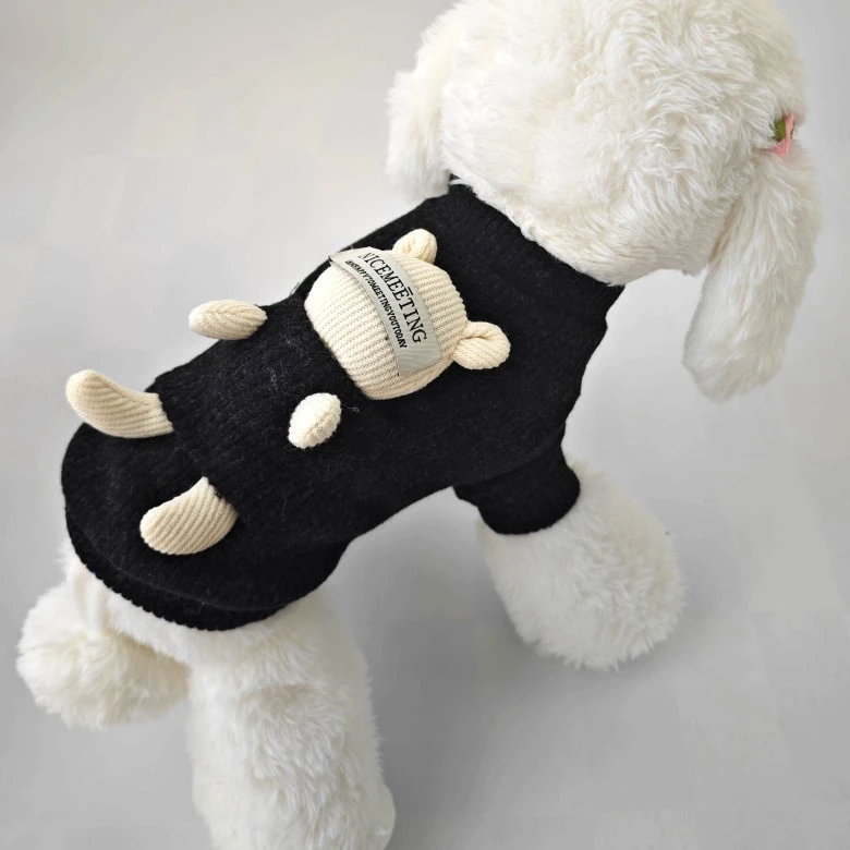 【小扬哥严选】23小熊毛衣宠物小型犬泰迪比熊博美贵宾狗狗两脚打