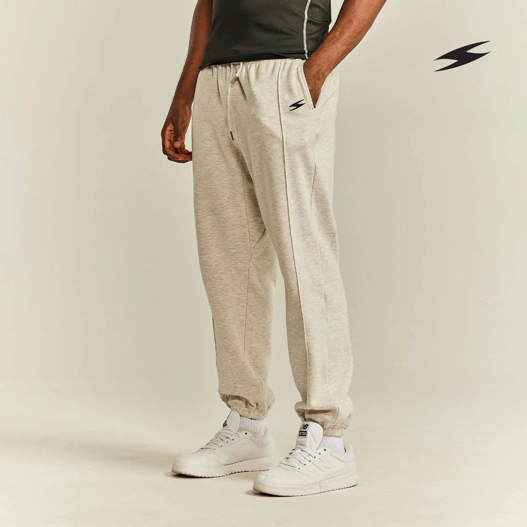 SOCKKEY 立体双线分割加绒束脚裤运动锻炼跑步篮球裤美式针织裤秋