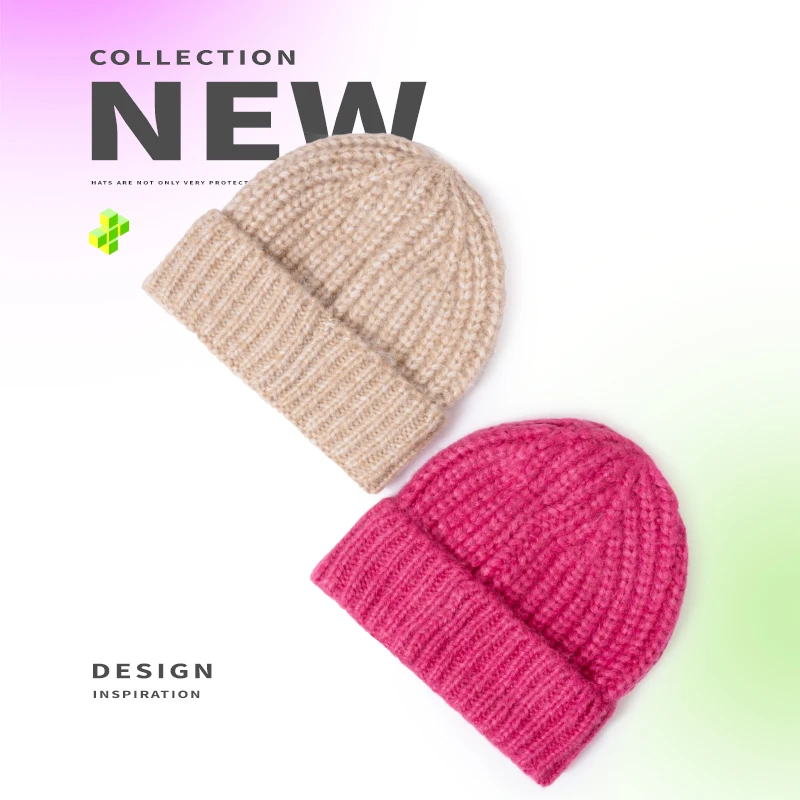 SOCKKEY冷帽针织帽子时尚百搭秋冬季韩版保暖纯色加厚冬天