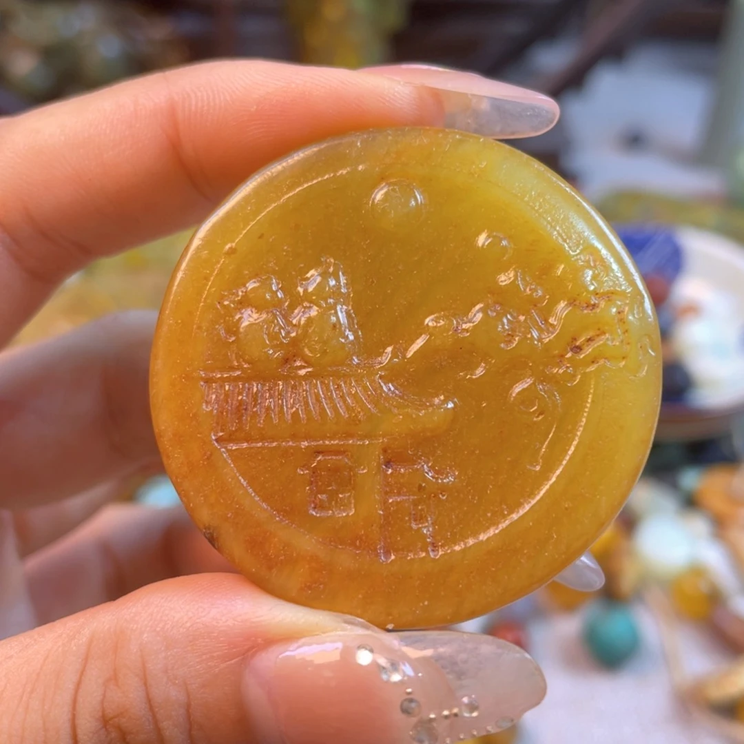 和田玉（糖玉）颈饰未镶嵌116