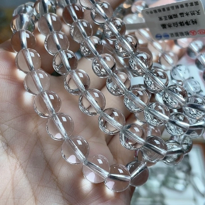 水晶手链未镶嵌双A白水卡8