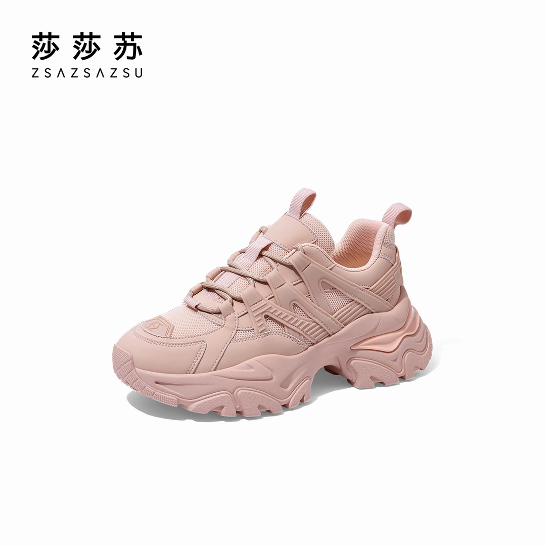 [雪顶老爹]莎莎苏新款拼接厚底老爹鞋休闲运动鞋ZA43275-30