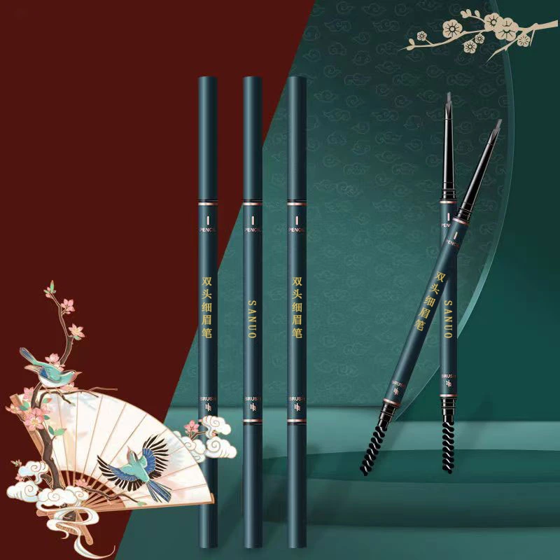 防水防汗眉笔防水防汗不掉色推荐正品防脱妆眉笔化妆师专用眉笔
