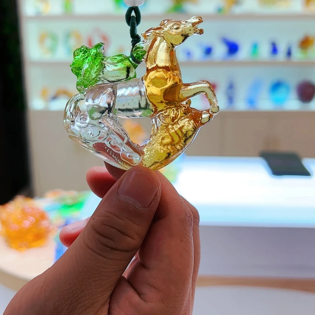 【闪购商品】摆件古法琉璃马上发财
