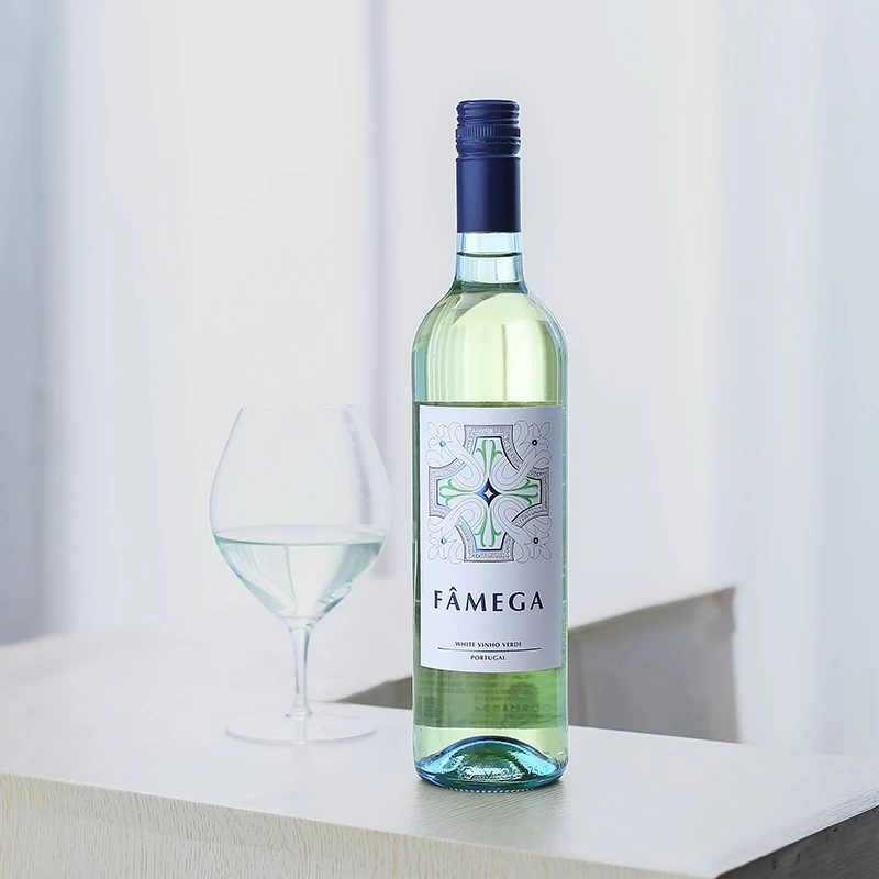气泡柠檬青苹果香！葡萄牙法魅佳绿酒vinho verde起泡干白葡萄酒