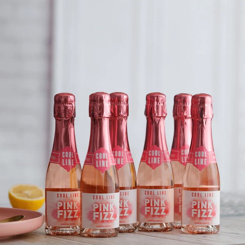 法国进口PINK FIZZ荔枝小姐起泡葡萄酒200ml 粉色果味甜酒 伴手礼