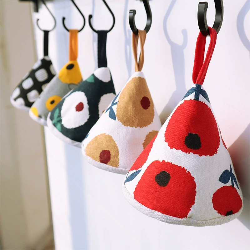 三角布艺防烫帽砂锅珐琅锅隔热手套日式夹锅盖帽防烫手垫