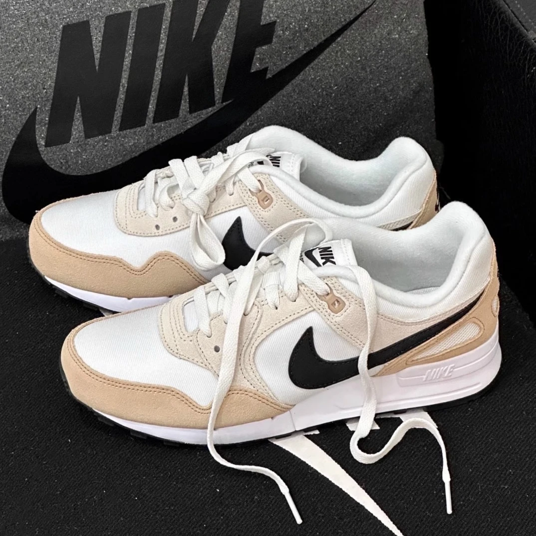【断码清货】Nike/耐克 男款复古低帮休闲跑步鞋米白色FN3414-100