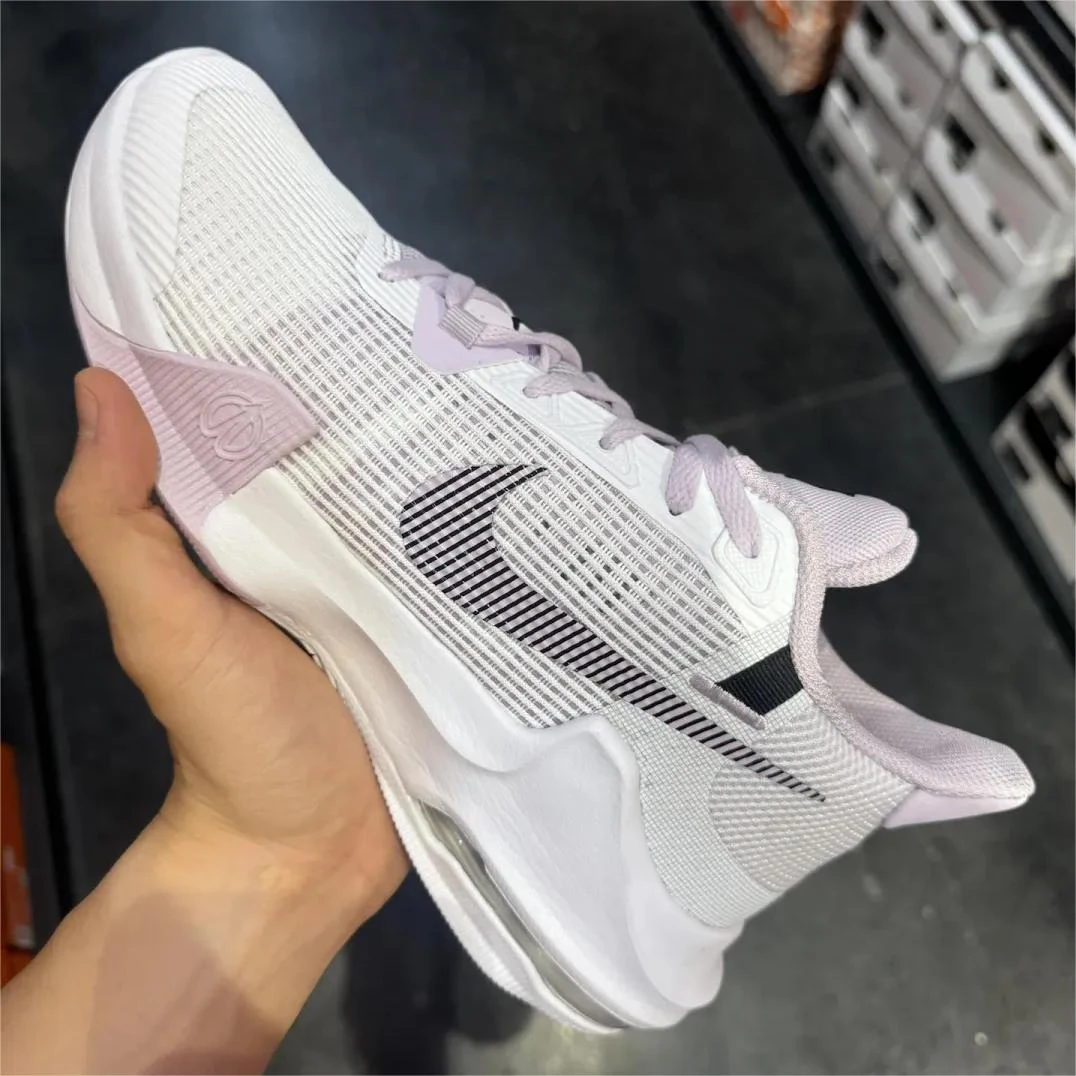 【断码清货】Nike/耐克 Air Max 舒适篮球鞋 男款 白紫DC3725-101