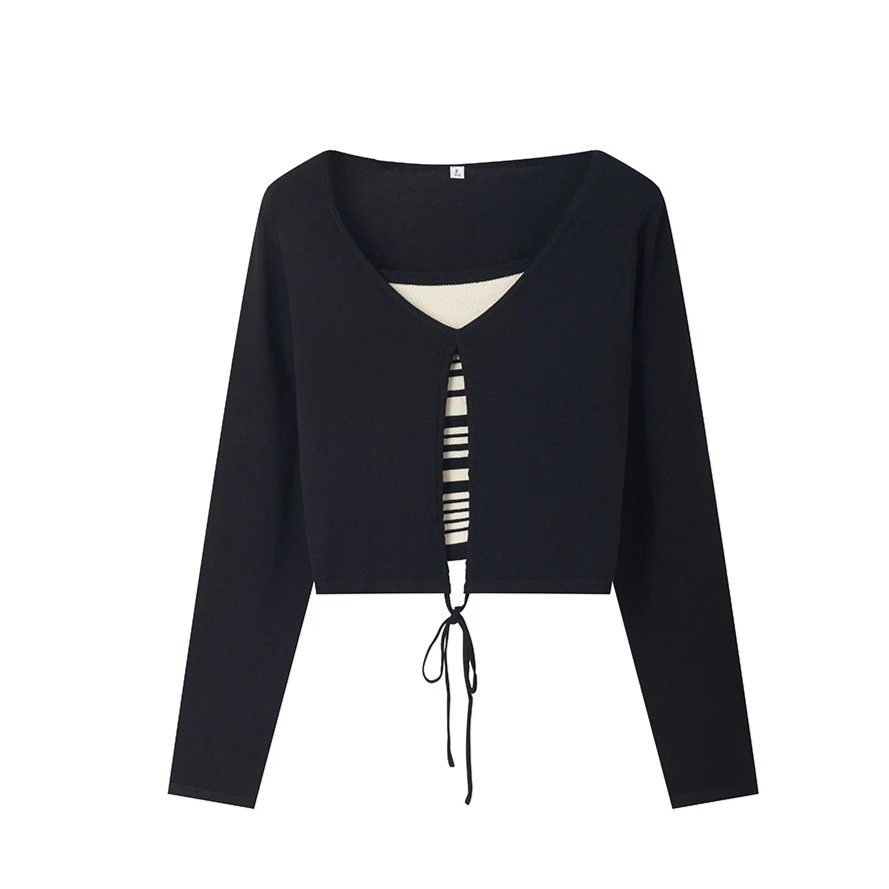 天天惠[限量五折]秋冬两件套毛衫毛衣开衫女时尚2203311百搭保暖