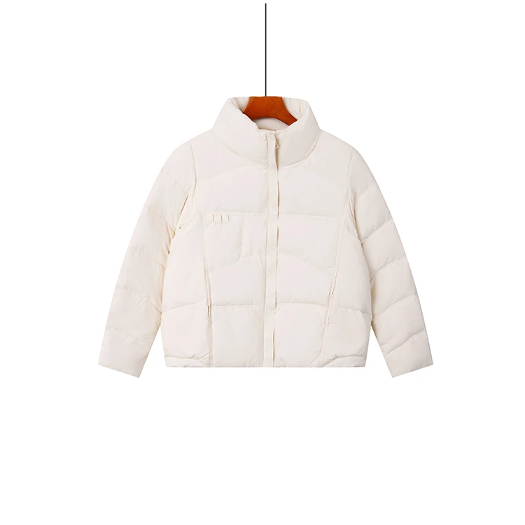 天天惠2024年女冬款羽绒立领冬季 ins宽松羽绒服2402869