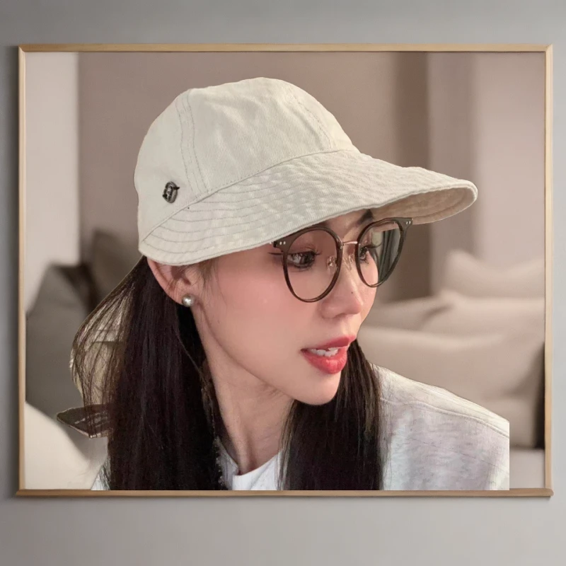 泡菜百搭白色画家帽