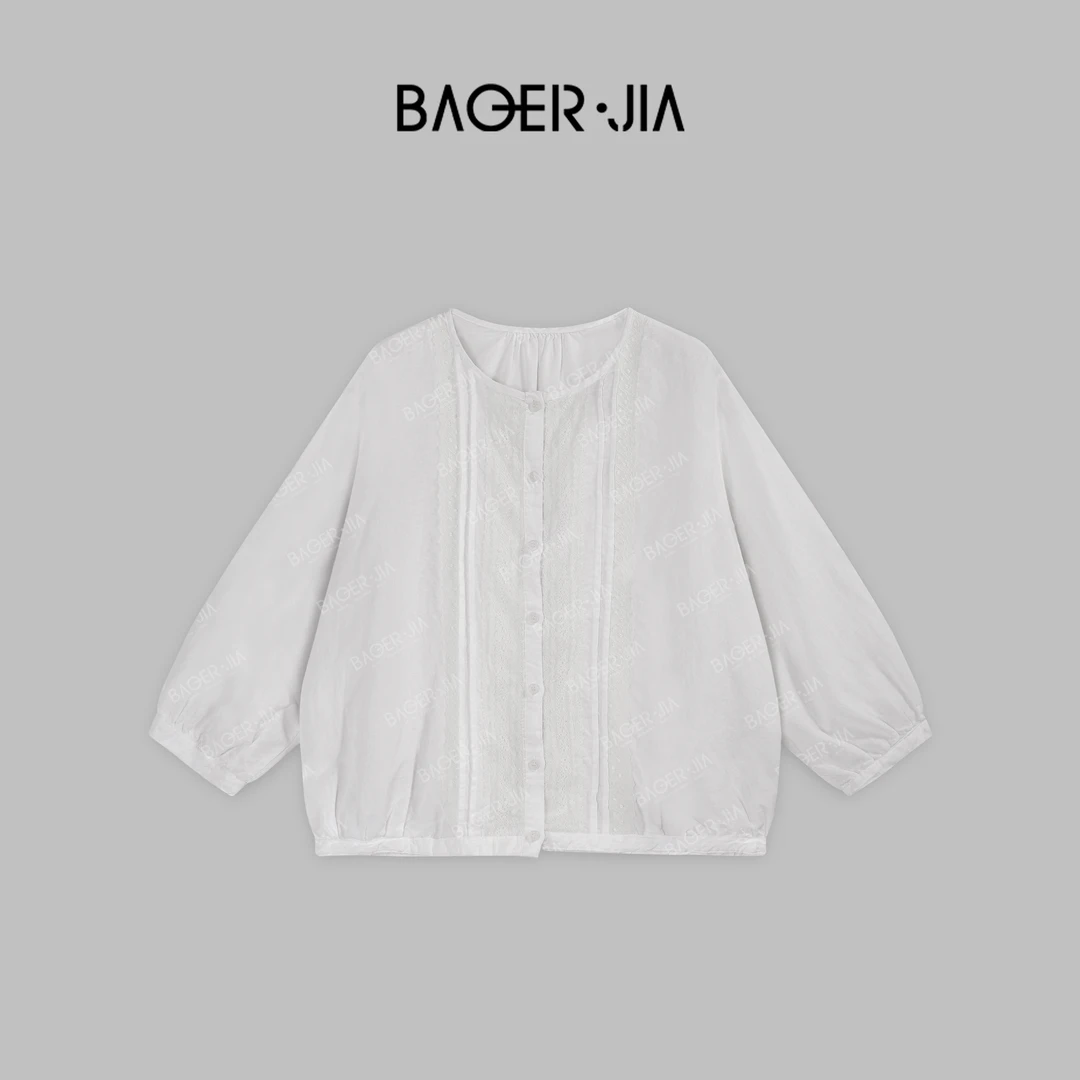 19-宝儿家BK37224204夏季穿搭新款定制时尚百搭舒适透气亚麻上衣