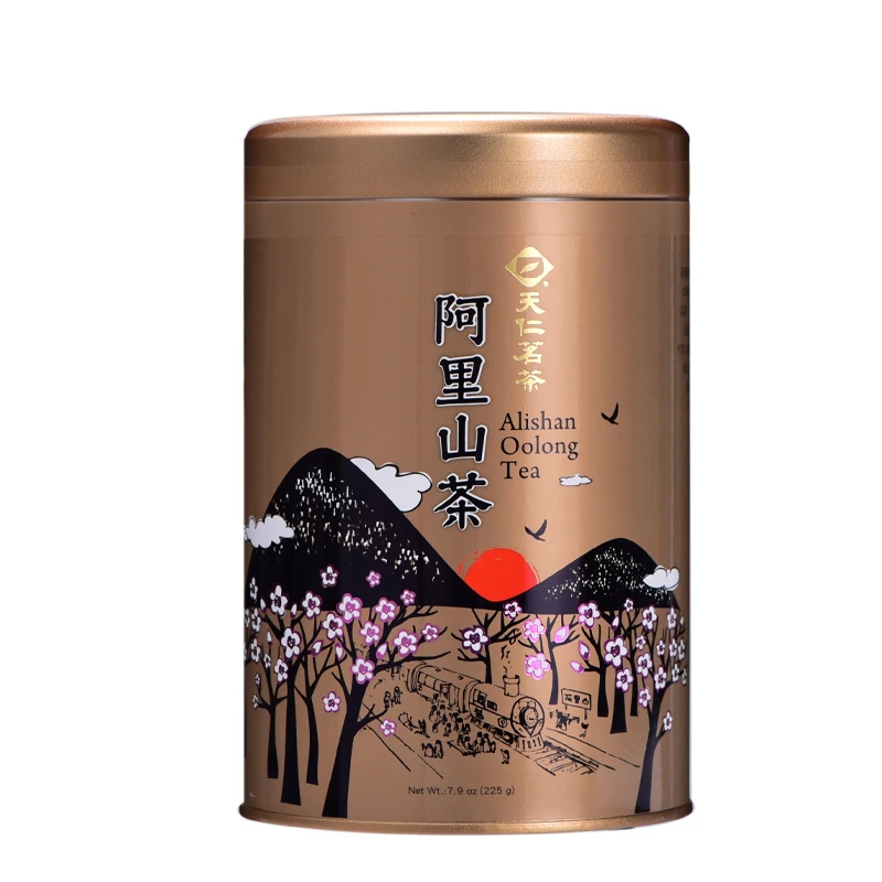 天福茗茶台湾天仁 阿里山高山乌龙茶 原装高山茶茶叶225g罐装袋装