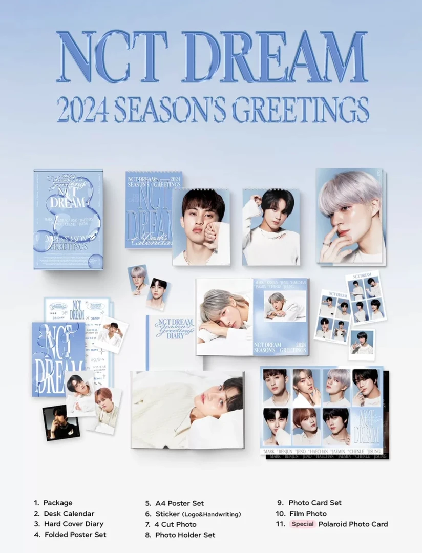 【吉吉专辑】国内现货 NCT DREAM 2024年台历小卡周边