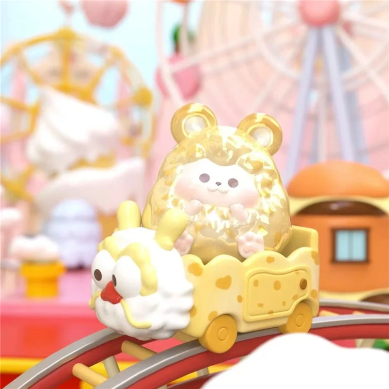 七七【拆盒】嘿粉儿好运龙龙小火车手办摆件 系列潮玩盲盒代拆