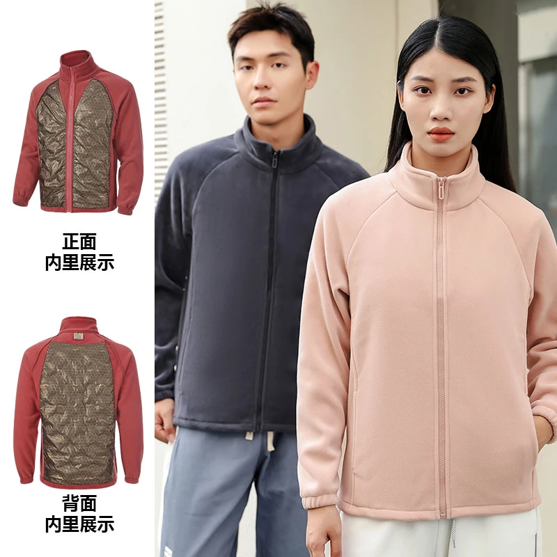 【黑金/白鸭绒/过冬款】情侣款黑金羽绒摇粒外套.lzk