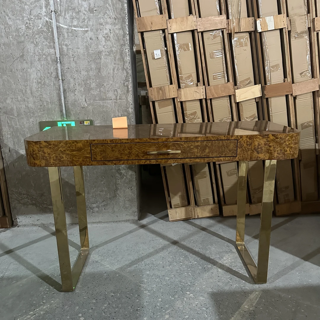 zz013-现代轻奢实木妆台书桌