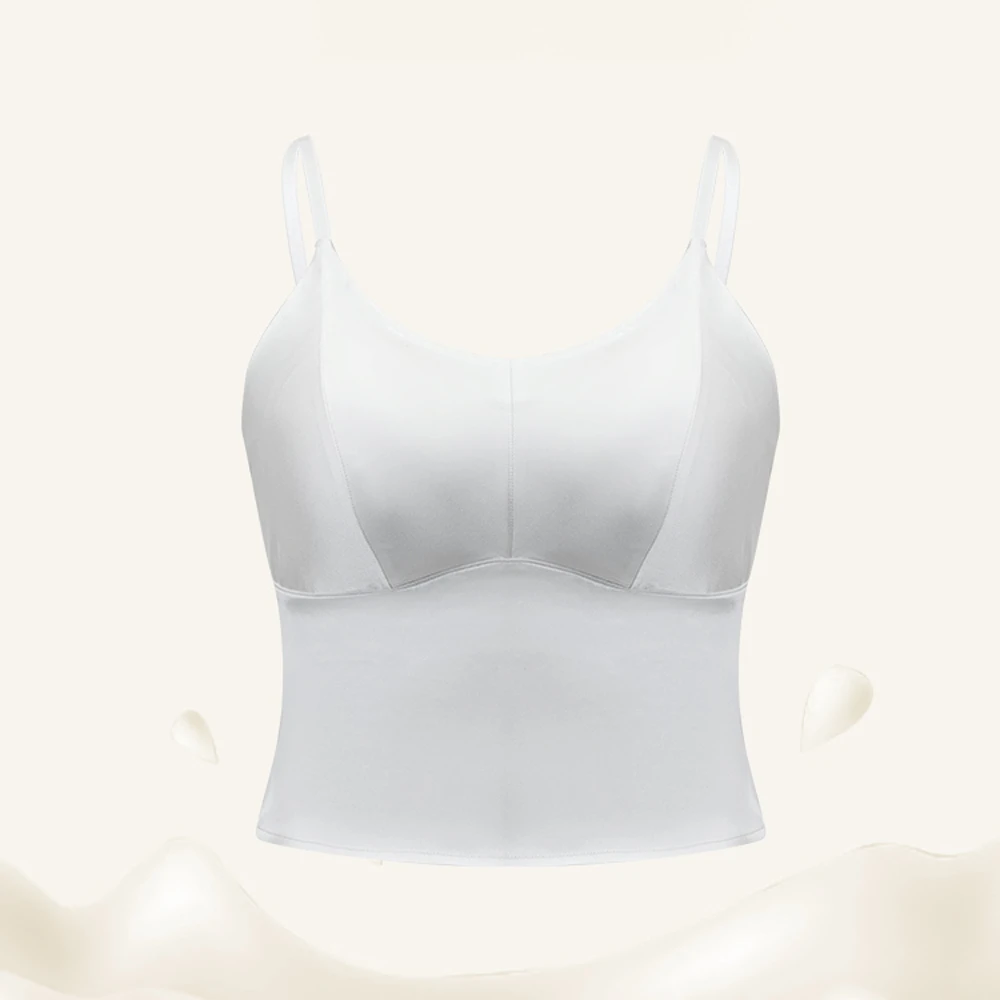 soway/朔绘【安迪姐定制】蚕丝里料乳胶杯垫醋酸美背背心两件 5266