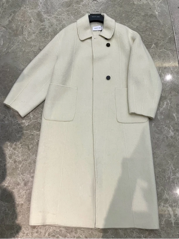 BEAUTY VENA 设计师经典气质长款大衣4WZZ018