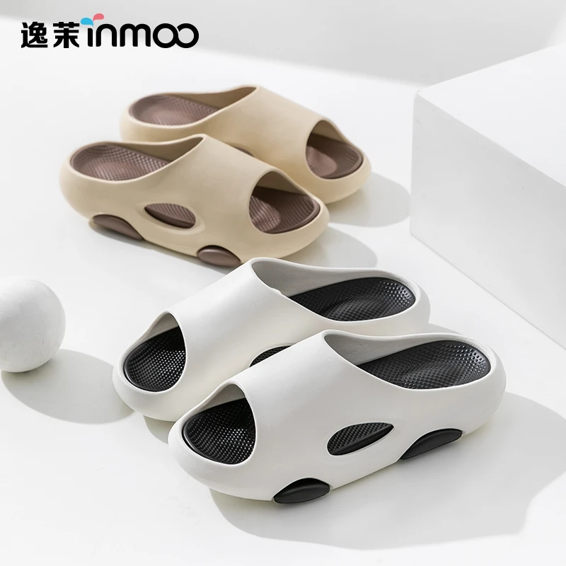 逸茉2024夏天凉拖鞋夏季网红防滑防臭通用运动厚底浴室休闲男户外