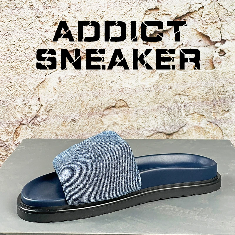 Addict~新款男士外出拖鞋DR凉拖鞋休闲一脚蹬懒人鞋夏季舒适平底
