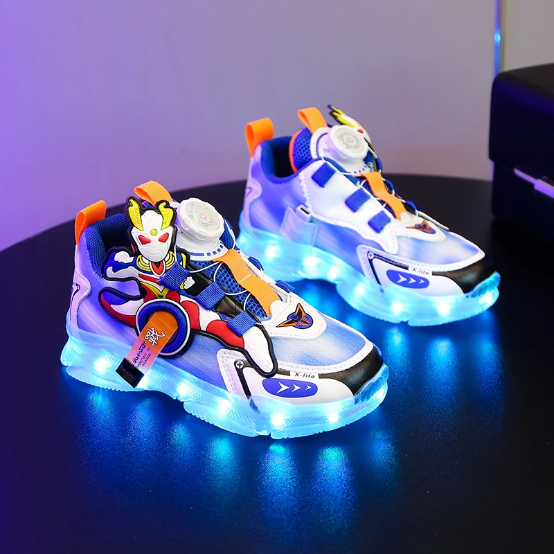 奥特曼童鞋旗舰店男童鞋春款鞋潮款男鞋3-6岁儿童运动鞋8透气网鞋