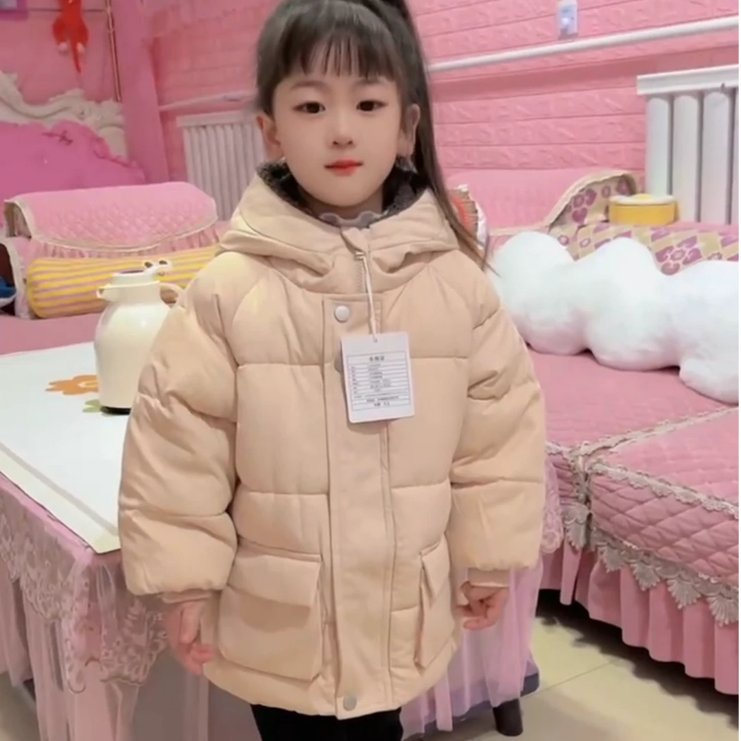 儿童棉服冬季新款男女童加厚棉袄宝宝洋气保暖外套韩版中小童棉衣