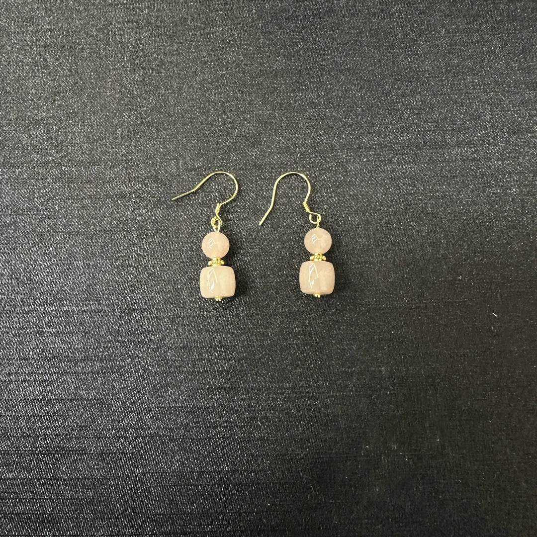 925藕粉耳钩*多样性一对发货