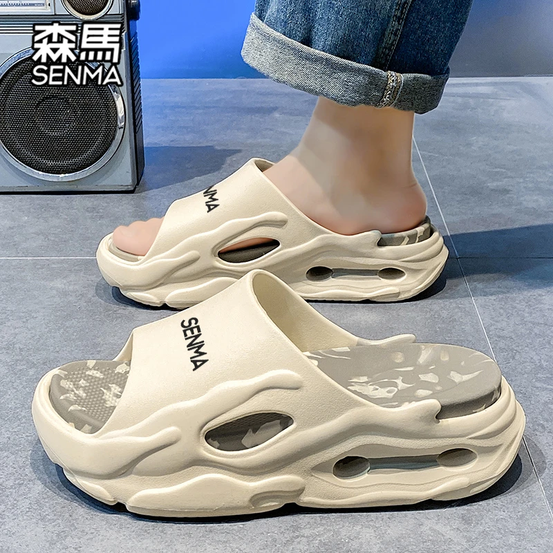 森马凉鞋男2024新款夏季外穿厚底一字拖潮牌男士户外运动休闲拖鞋