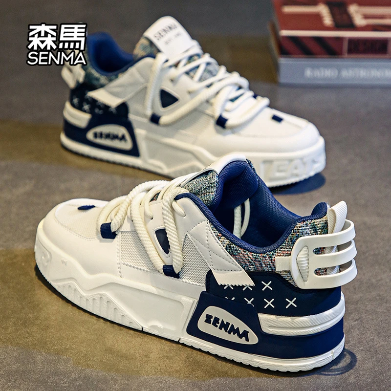 森马男鞋官方正品2025新款夏季运动休闲小白潮鞋男士厚底板鞋秋季